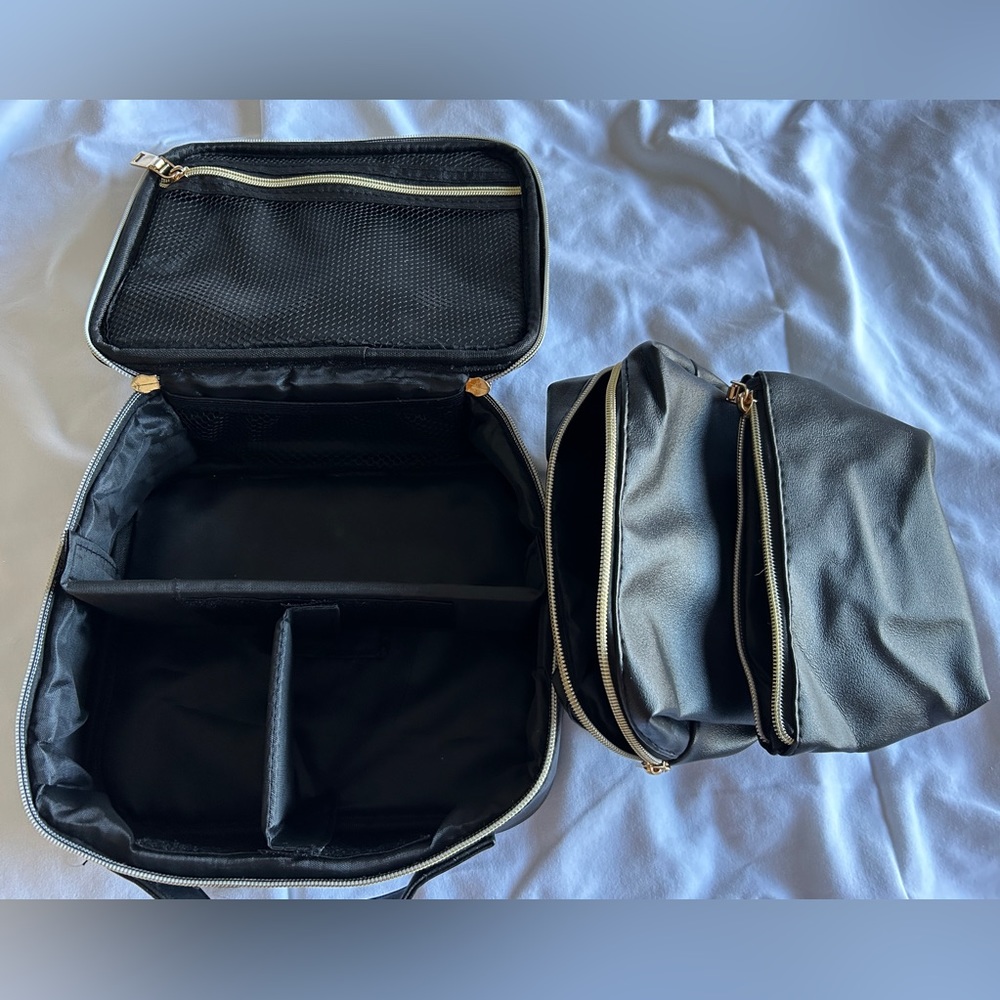 Three piece make up bag set